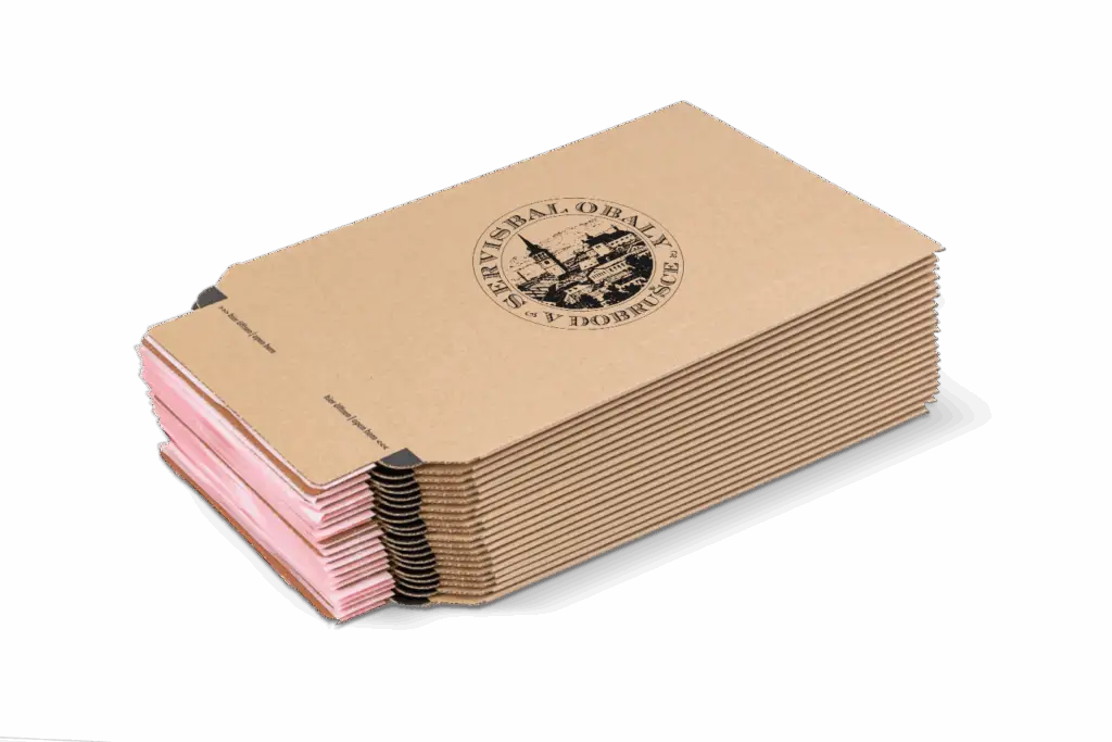 Kartonová obálka s potiskem