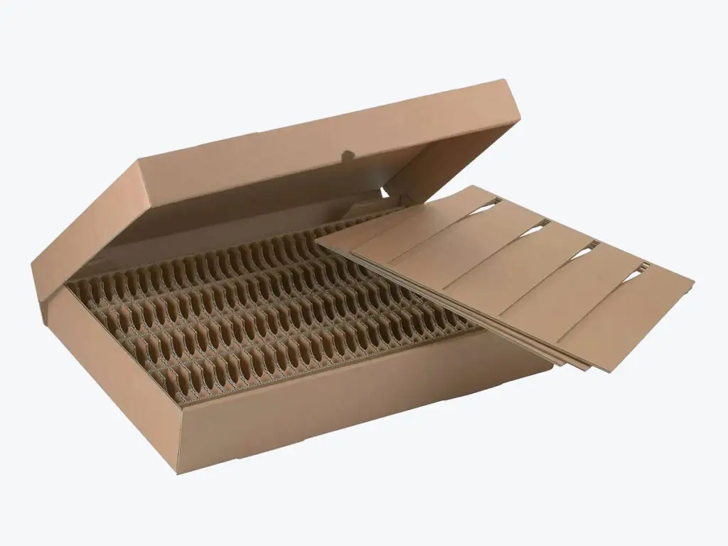 Skupinové obaly - 12 Kartonová fixační mřížka na elektroniku