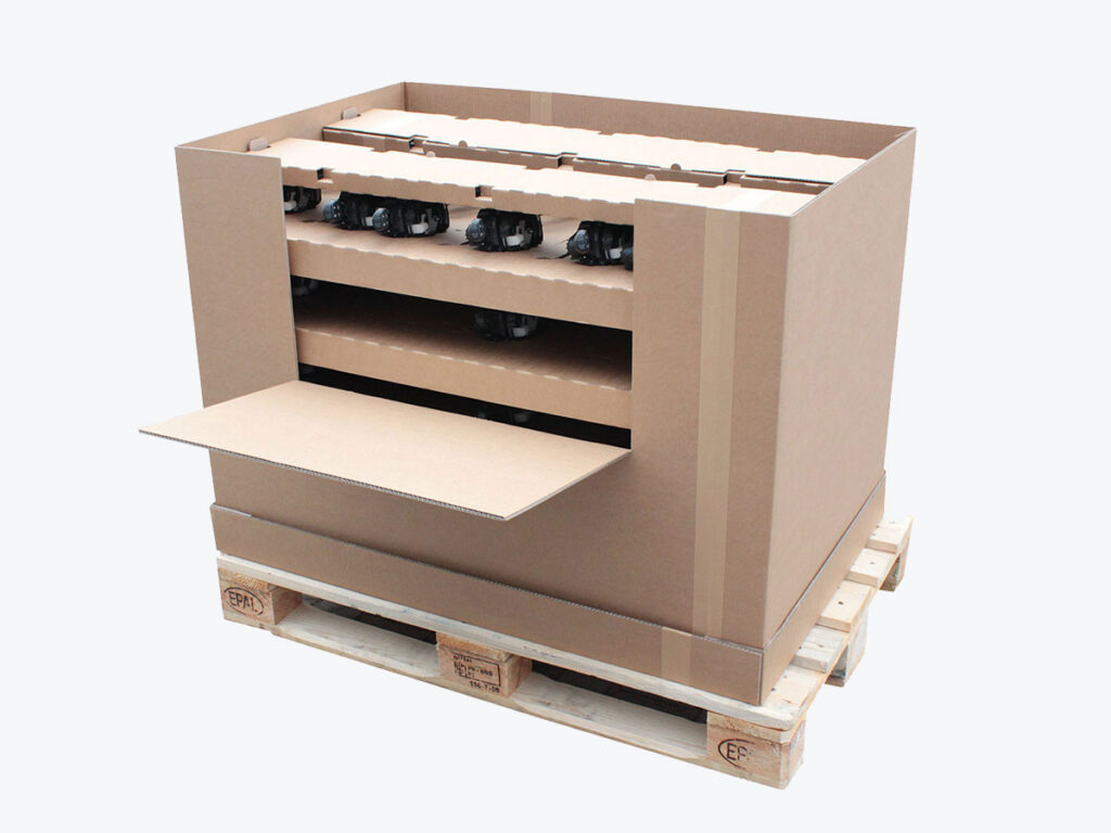 Přepravní box s proložkami pro automotive