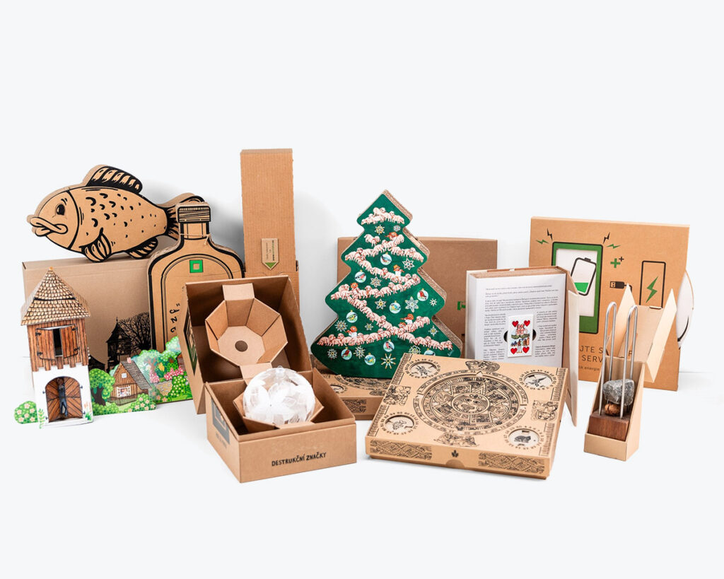 Krabice s potiskem - vánoční obaly